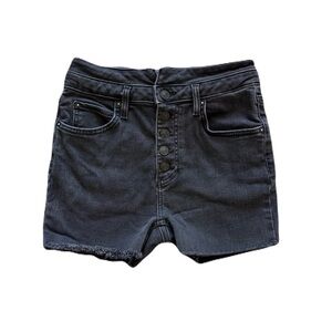 Women's Free People We The Free Black Denim Shorts summer Beach Y2K Size 28